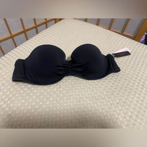 Victoria Secret Black Strapless Top